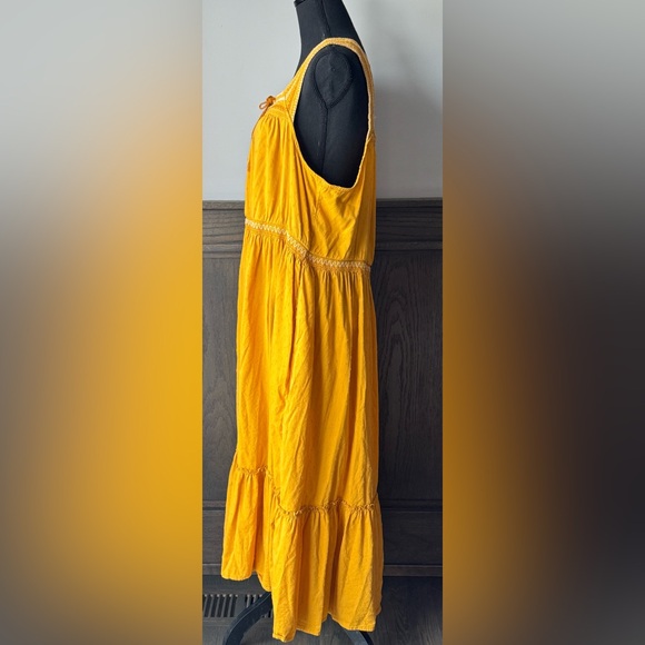 Old Navy Yellow Midi Dress boho vibes XXL - Picture 3 of 8